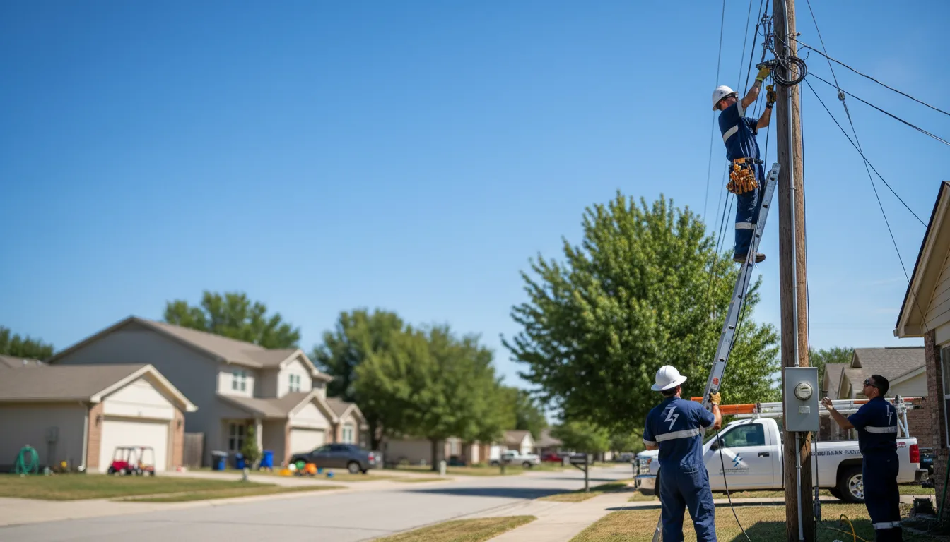 Residential electrician providing installation services in Call, TX